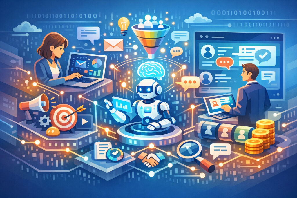 Markkinointiautomaation ja CRM:n integrointi tekoälyllä