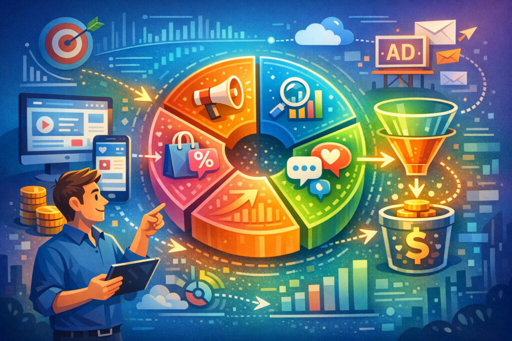 Markkinointibudjetin jakaminen tekoälyllä – optimaalinen kanavamix