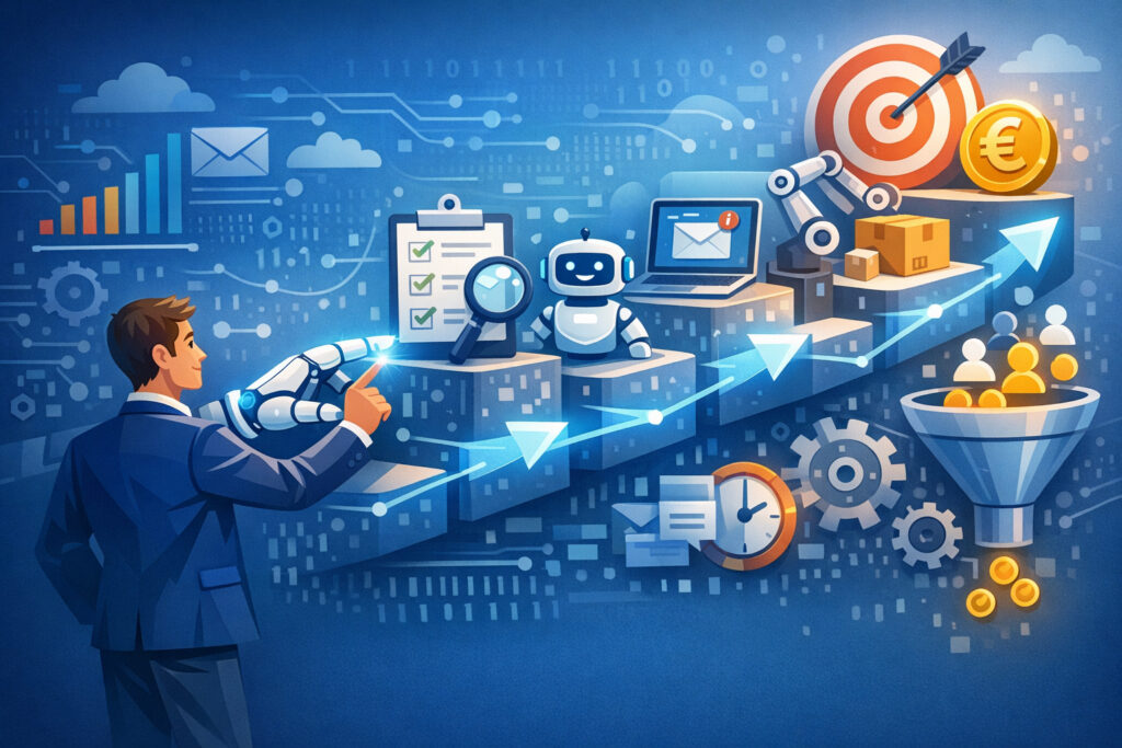 Myyntiprosessin automatisointi tekoälyllä – askel askeleelta