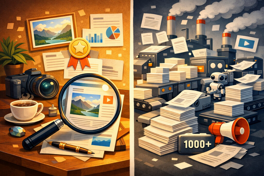 Sisällöntuotanto tekoälyllä – laatu vai määrä